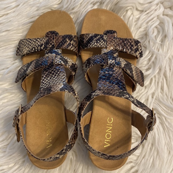 VIONIC Sandals BNWOT size 8 brown and tan color please see all photos (P7) - Picture 13 of 13